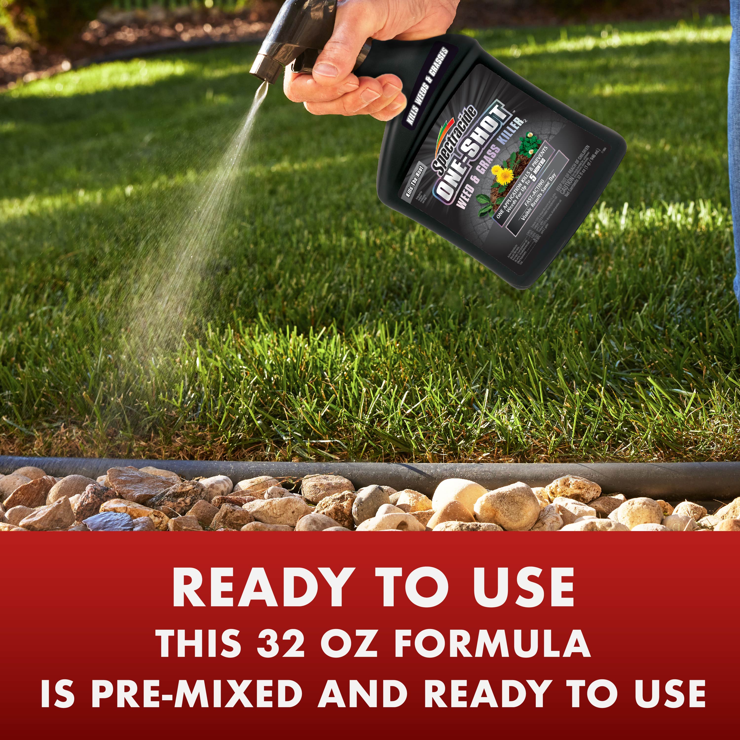 OneShot™ Weed & Grass Killer2, 32 Ounce, ReadyToUse Spray One